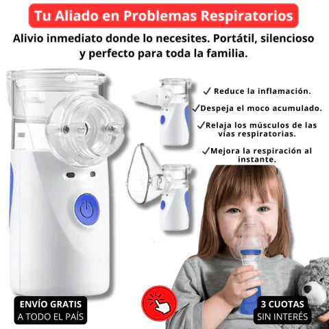 Nebulizador Portátil Niños Adultos