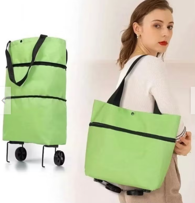 BOLSA PLEGABLE TIPO CARRITO COMPRAS