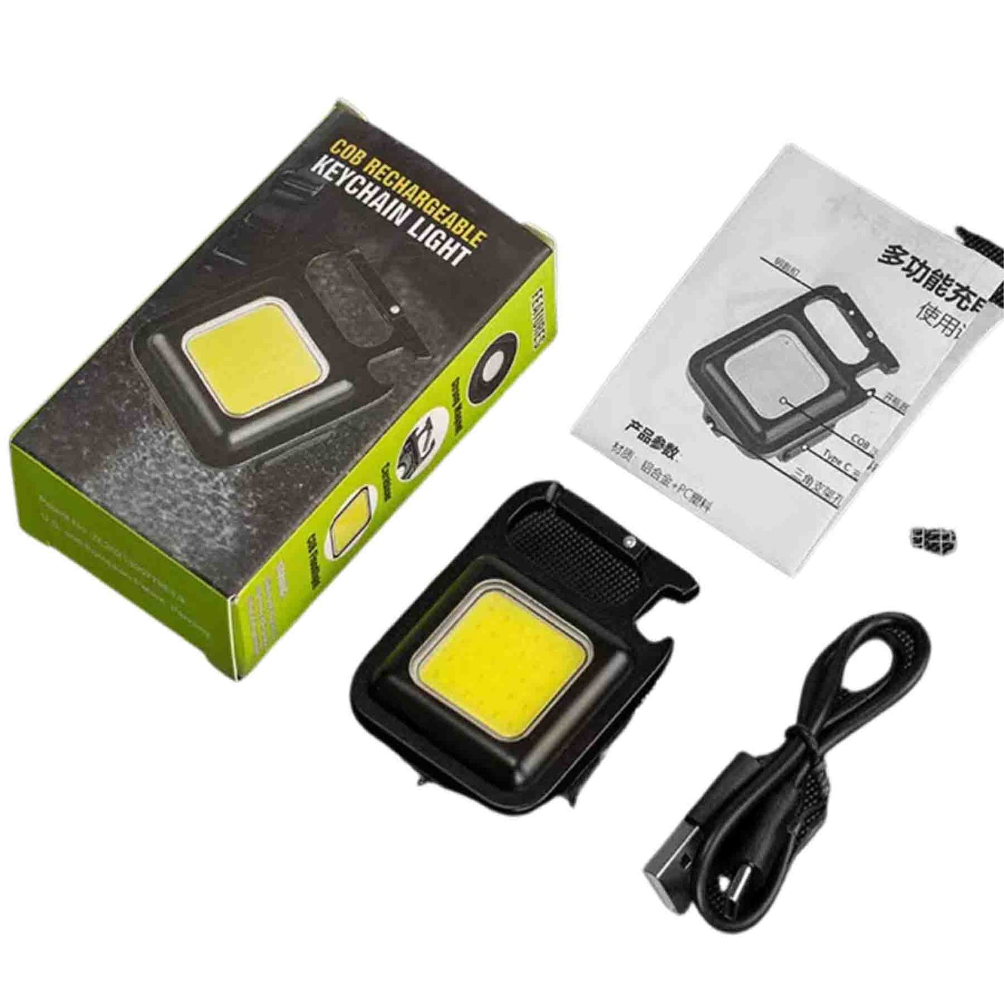 ✅Linterna Led imantada Cob 800 Lumens Llavero ✅