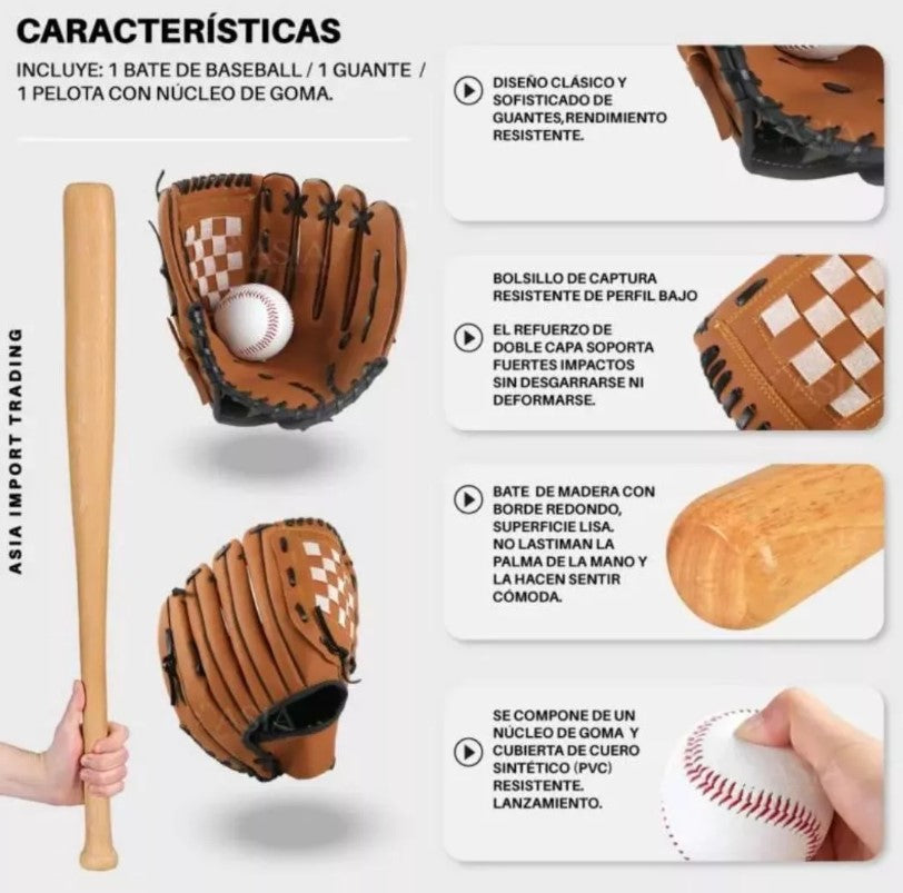 Kit Baseball Infantil 4pcs