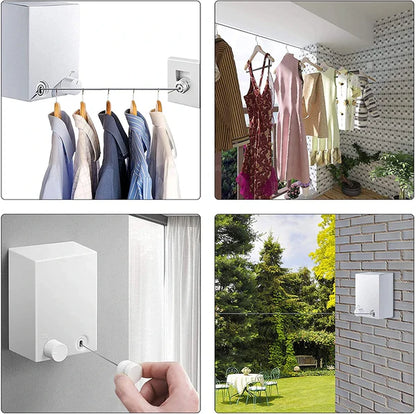 Tendedero Retráctil para pared