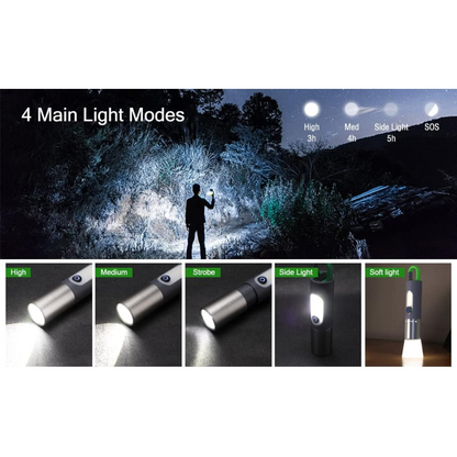 Linterna Láser Táctica Recargable LED