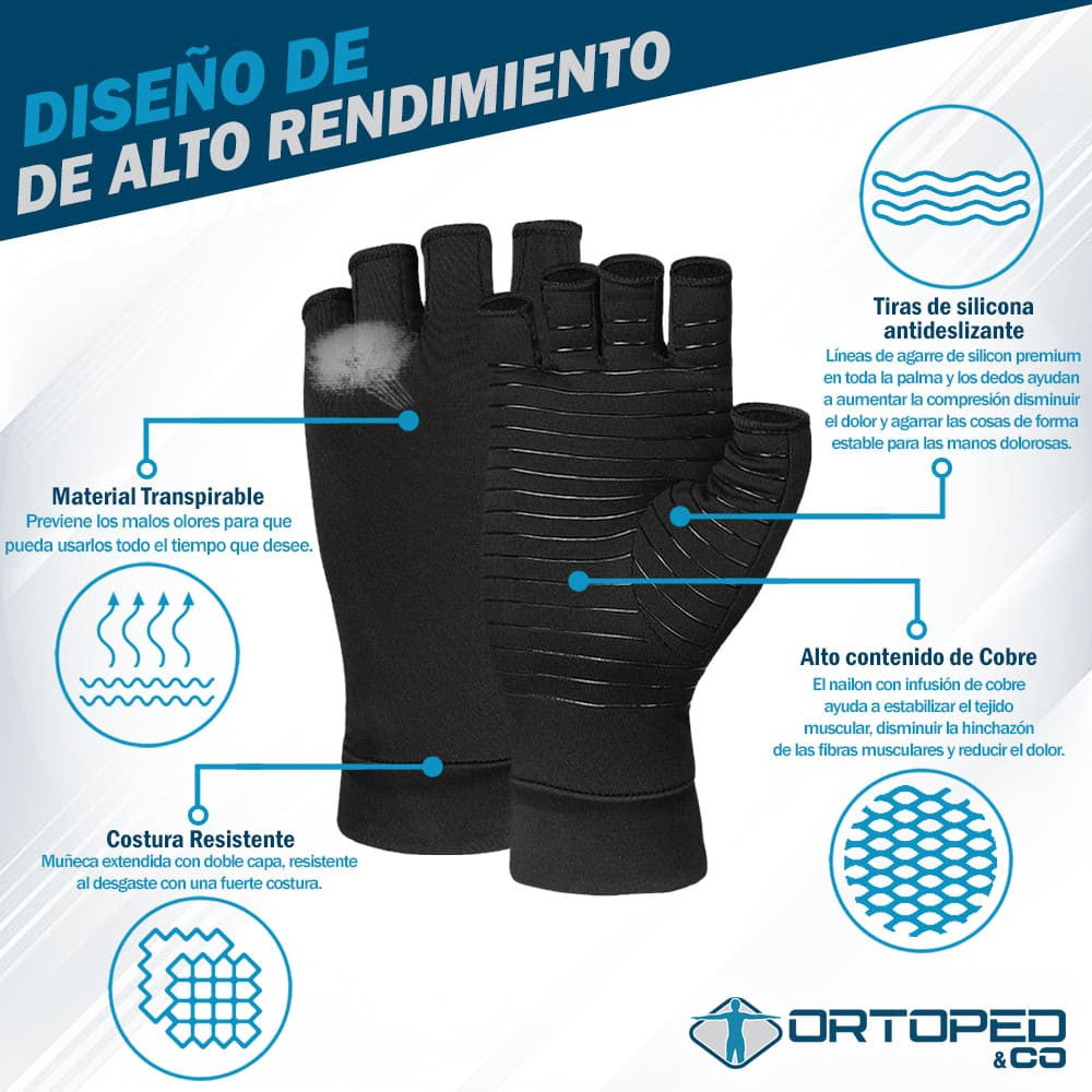 Guantes de Compresión de Cobre